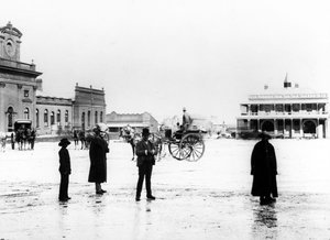 市场广场，约翰内斯堡，c.1895 作者 南非摄影师